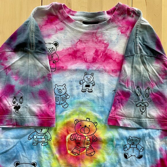 Teddy Fresh Unisex T-Shirt Hila Bear Designs size Medium CUSTOM TIE-DYED - Picture 3 of 9